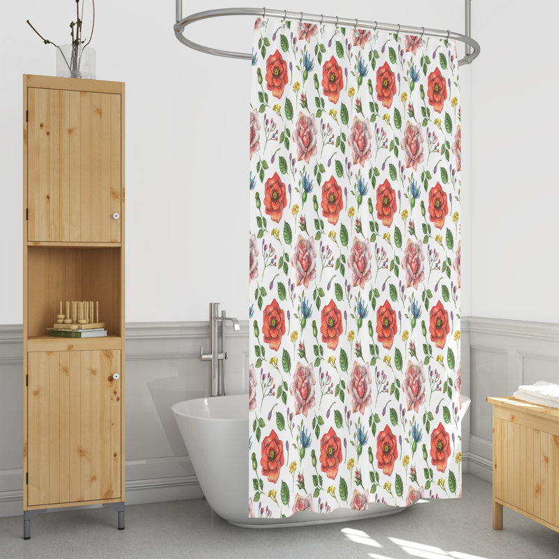Rideau de douche simple, H 72 po x l 70 po
