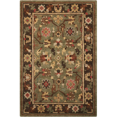 Wool Floral Indoor Rug