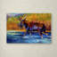 «Autumns Glimpse Moose» par Marion Rose, reproduction sur toile-21935373