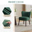 Chaise d'appoint moderne en velours, chaise de salon rembourrée-622840973