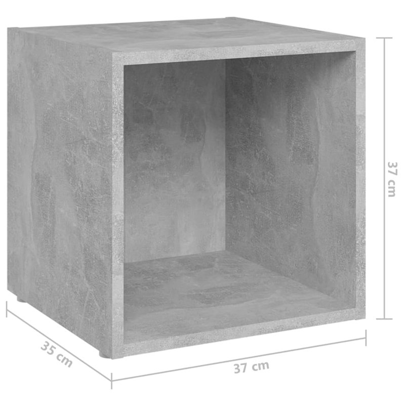 Draydon Unfinished TV Stand for TVs up to 88", Concrete Grey