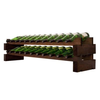 Support à vin modulaire Vinotemp, 2 x 11, capacité de 22 bouteilles, en cerise