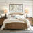 22" Traditional Table Lamp (Set of 2), Rustic Farmhouse Bedside Table Lamps, Desk Lamps with Linen Shades-21729389