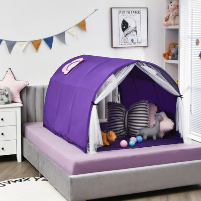 Maisonnette d'intérieur / d'extérieur en tissu 4,75 pi x 3,33 pi Costway Kids