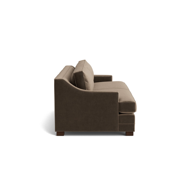 Keaton Slope No Nail 84 Sofa, Performance Velvet - Otter, Sienna