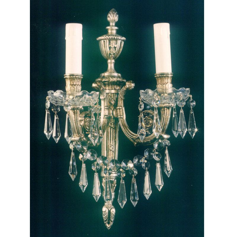 Cowie Candle Wall Light, French Gold