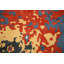 Tapis oriental bleu abstrait 8 x 10