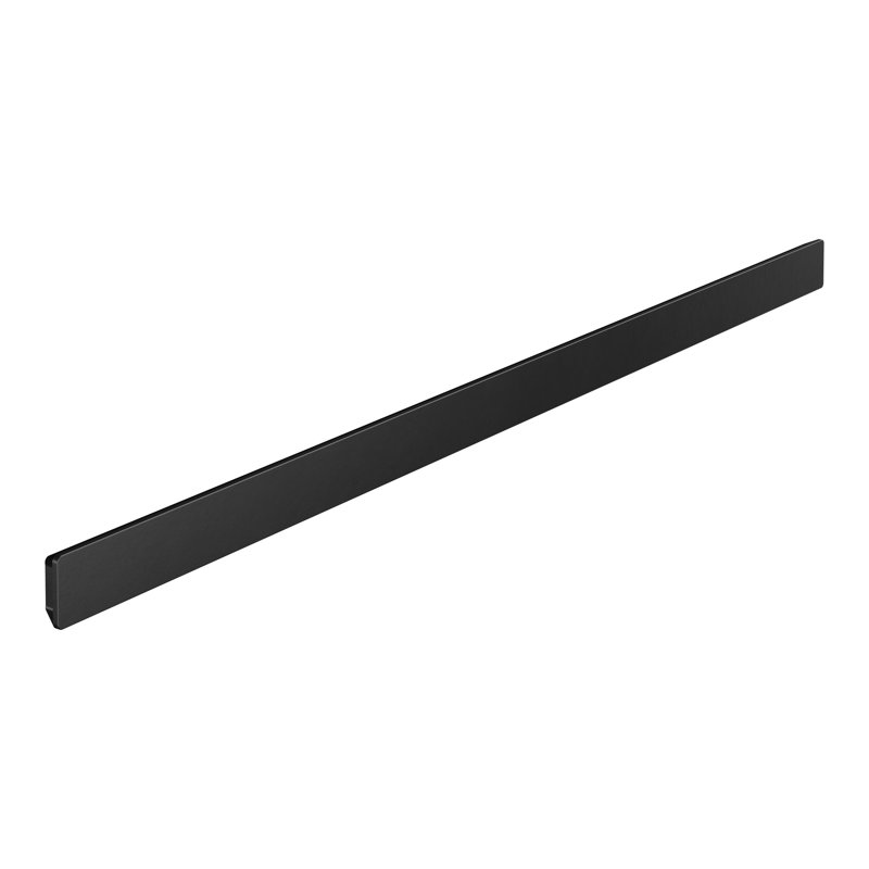 Barre murale hansgrohe 20 po WallStoris, Noir mat, H 1,3125 po x L 28 po x P 0,5 po