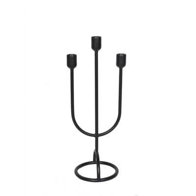 Bougeoir candélabre pour 3 chandeliers