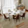 Hobart Modern White Rectangular Sintered Stone Dining Table with Pedestal Base