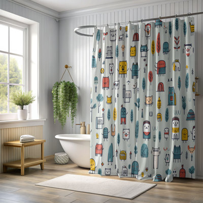 Cartoon Crew - Premium Shower Curtain