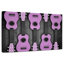 Guitare acoustique mauve