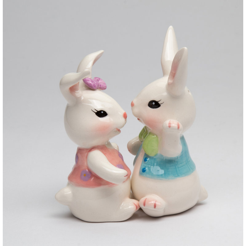 Ensemble salière et poivrière Dancing Christmas Bunny