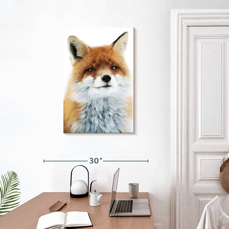Regard de renard Brampt, H 30 po x l 20 po