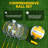 OXYGIE Metal Foldable Volleyball with Carrying Case