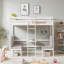 Lit superposé simple avec lit supérieur convertible et bureau, ensembles de coussins gratuits, L 79 po x l 40,9 po x H 79 po, robuste et durable
