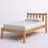 Poppy Twin Wood Platform Bed with Headboard, Footboard, and Side Rails, Sturdy Pine Construction, Ideal for Kids Bedroom, Cinnamon Finish-1107581210-1107581223