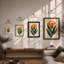 Stylised Bloom Botanical - Framed Print-604498686-604498687