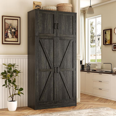 Armoire de rangement l 31,5 po avec porte et tablettes réglables