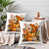 Aquarelle renard orange et brun