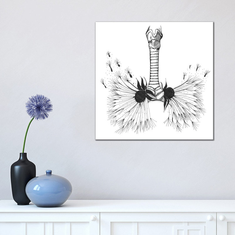 Lungs Anatomy print, respiratory therapy, pulmonologist 1 Piece Wrapped Canvas Wall Art, 45.72 cm H x 45.72 cm W x 3.175 cm D