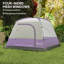 Outsunny 3-4 Person Camping Tent Easy Set Up Dome Tent Purple
