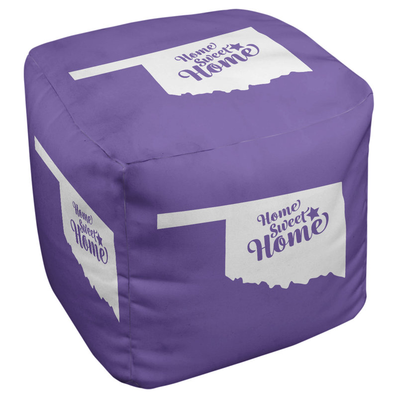 Repose-pieds à cubes tulsa doux home, Mauve