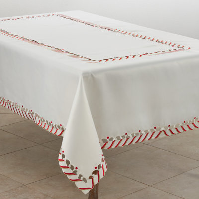 Bonbon Striped Christmas Tablecloth