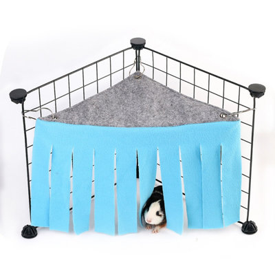 Small Pet Hideout Hideaway Corner Fleece Cage Hammock for Guinea Pig Ferrets Small Pets