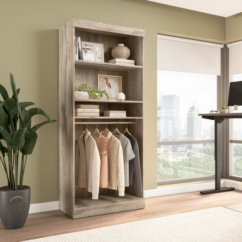Arlex 36'' Closet System, Natural Wood