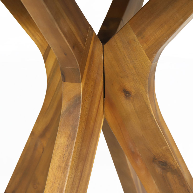 Pericles Round Outdoor Side Table, Teak