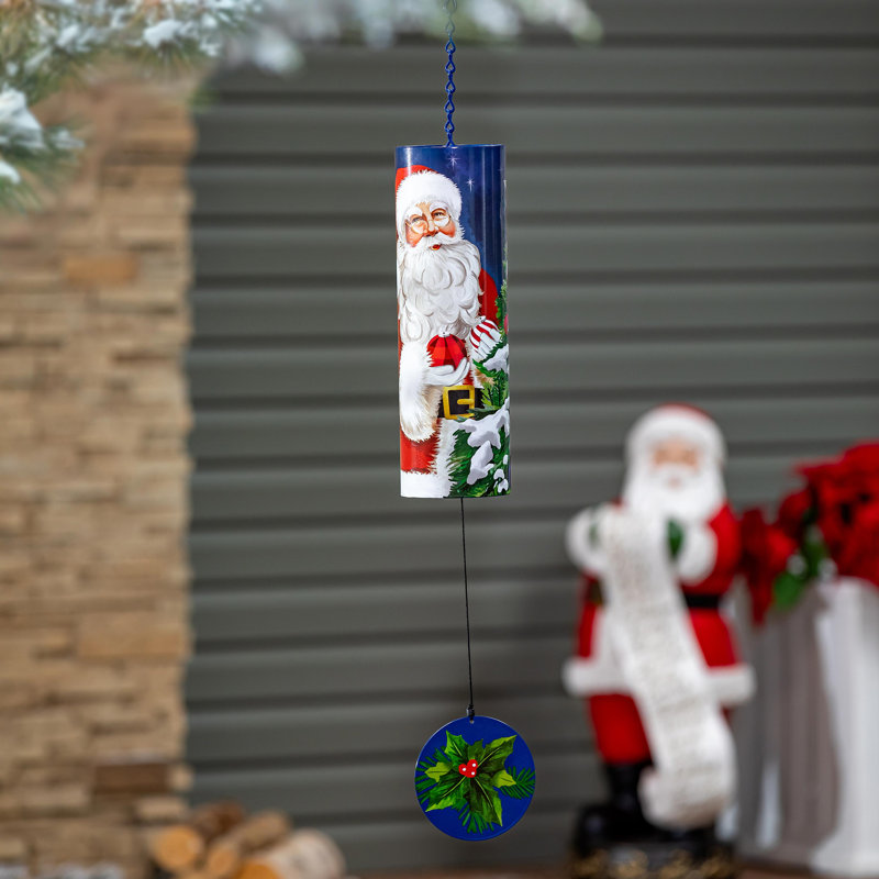 Carillon de père Noël cylindrique, H 36 po