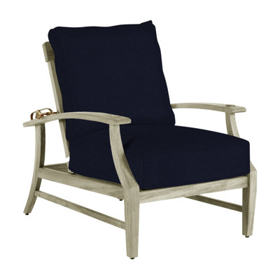Croquet Teak Patio Chair with Cushions