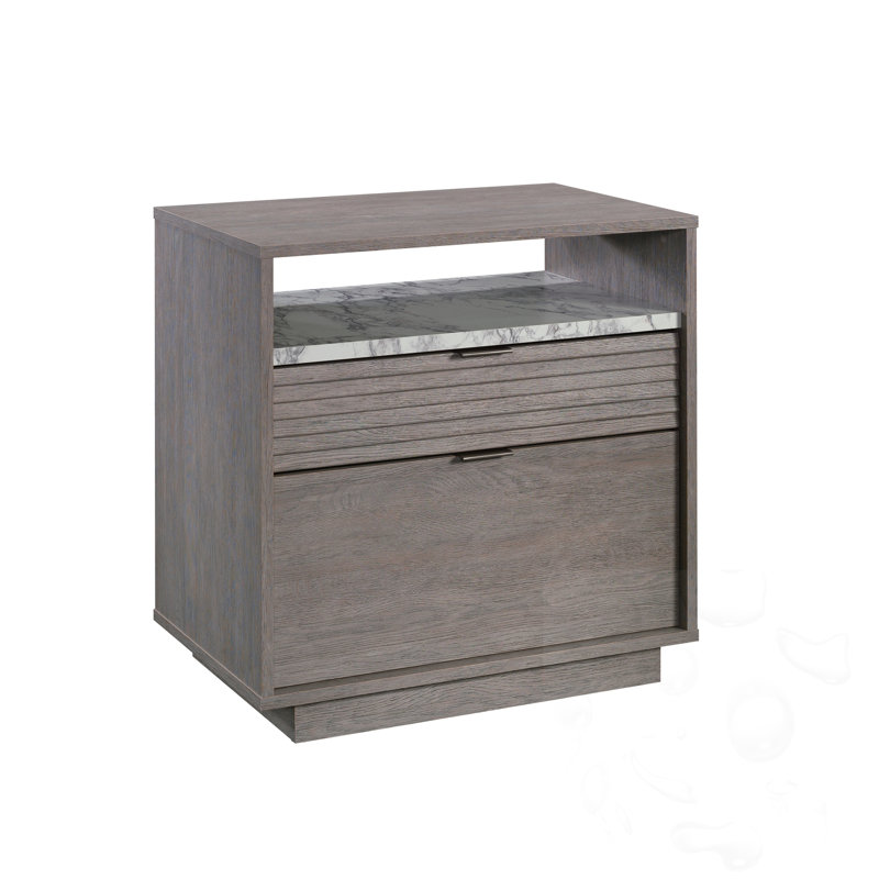 Armoire de rangement de bureau avec tiroir et tablette ouverte