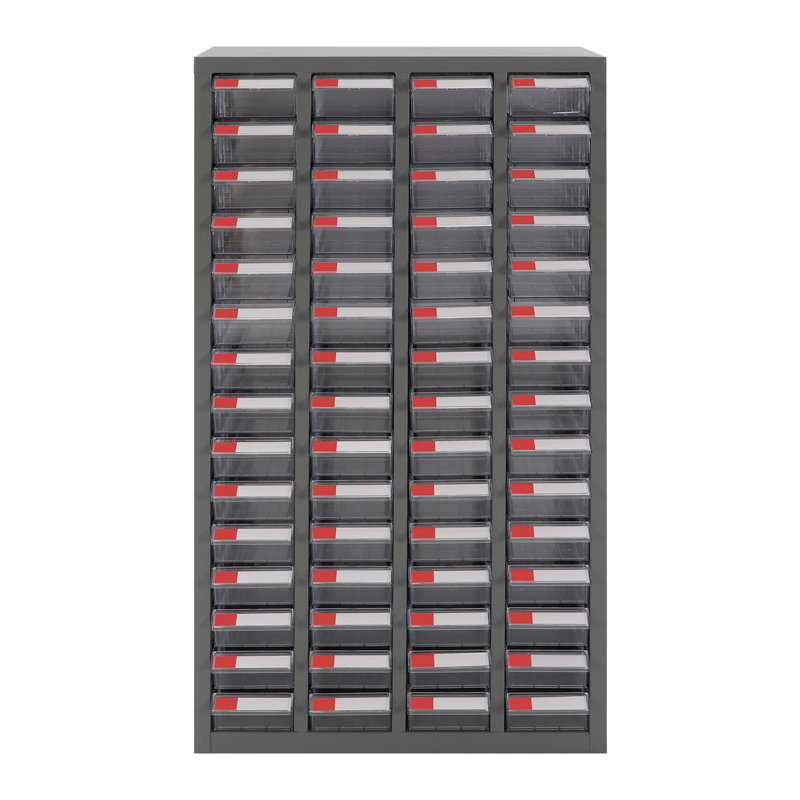 Hardware Tools Storage Cabinet, 60 Drawers Tools Storage Cabinet, Clear