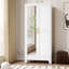 Armoire garde-robe en métal avec miroir noir et blanc-845061191