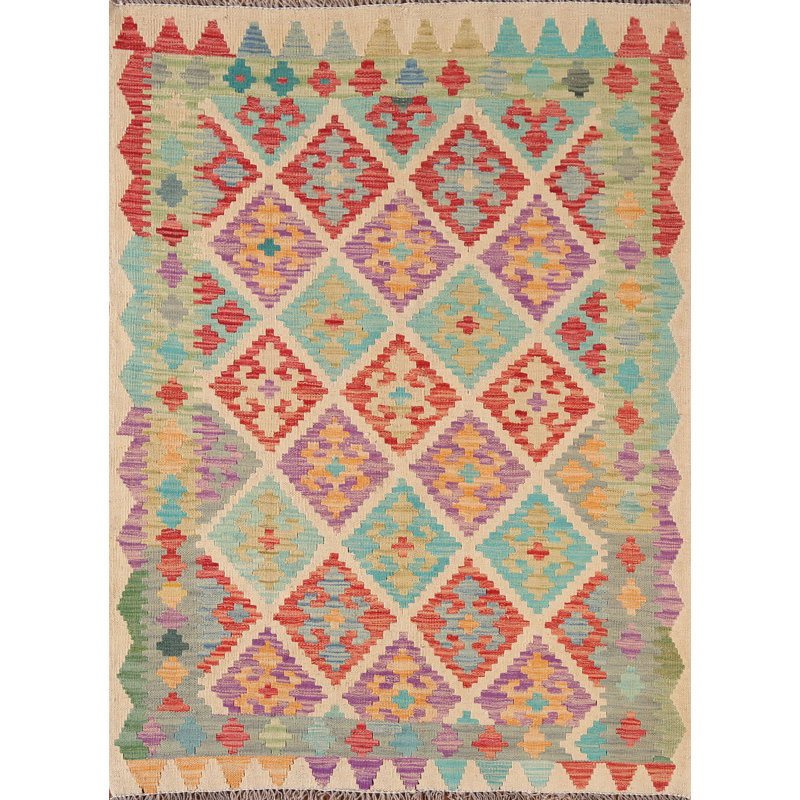 Tapis géométrique Kilim