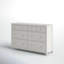 Commode double à 8 tiroirs l 57,99 po Kowalsky -1601637949
