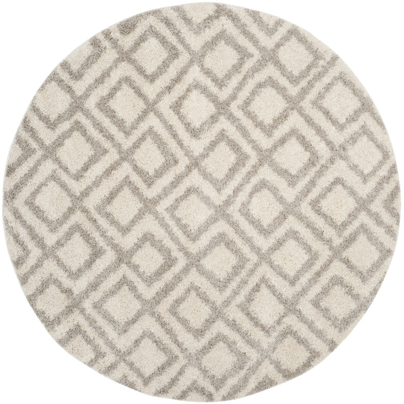 Queensbury Geometric Hand Woven Area Rug, Round 201 cm