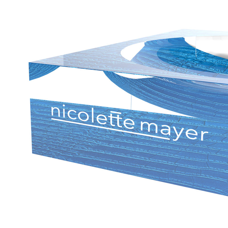 Crocodile Acrylic Candy Catchall Dish, Kyoto Blue