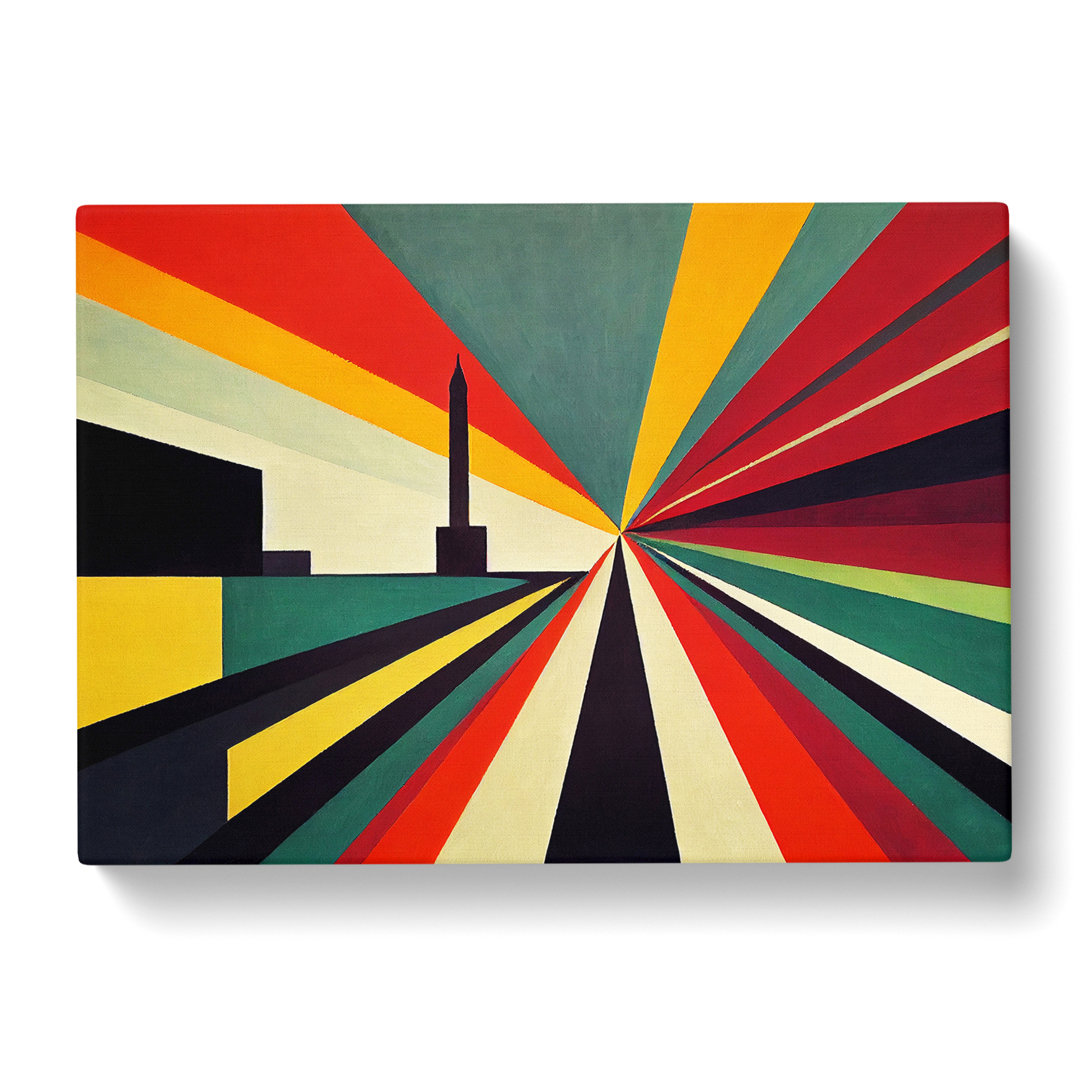Stunning Skyline Architecture Abstract - Wrapped Canvas