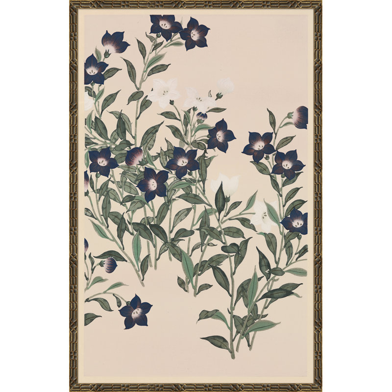 Floral Woodblock Print I Giclee Print by Fukui Kōtei, Gold