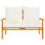  Patio Sofa Bench 47.2" With Cushion Solid Wood Acacia-108809136