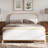 Lorrell Boucle Upholstered Bed Frame-101121739