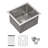 Deep Stainless Steel Undermount Sink - Modern Design For Effortless Kitchen Use