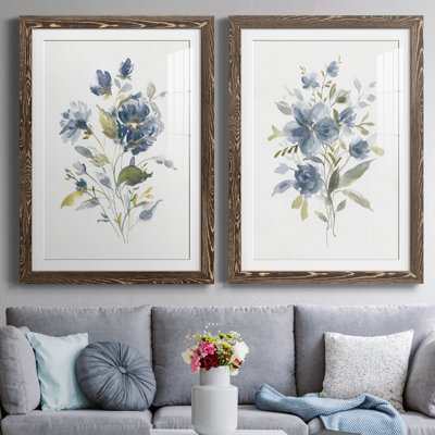 Linen Botanical I - Ensemble de 2 reproductions d'art