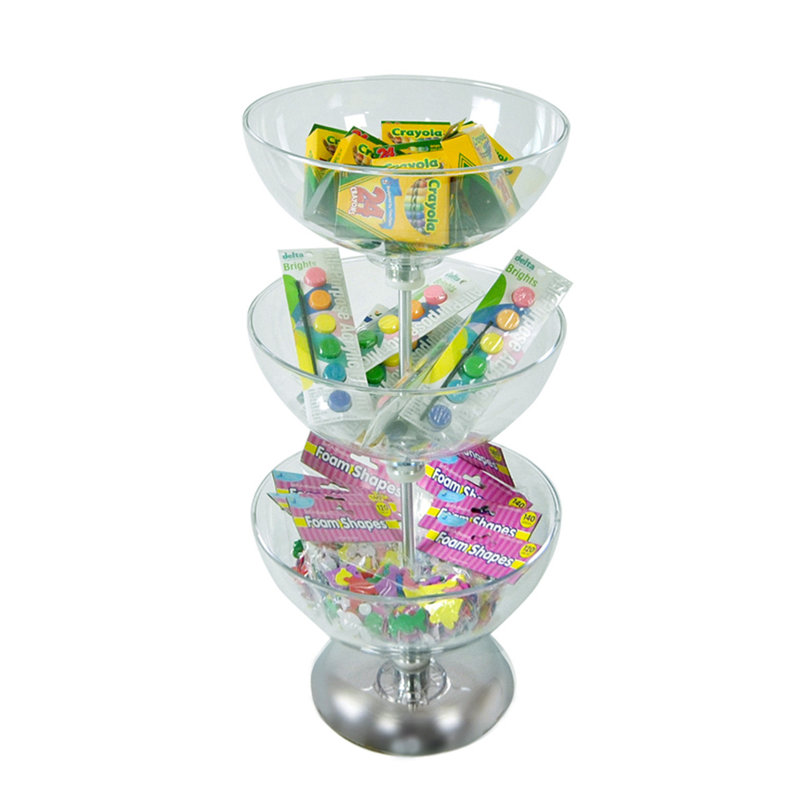 Three-Tier 12", 12" & 12" Bowl Display