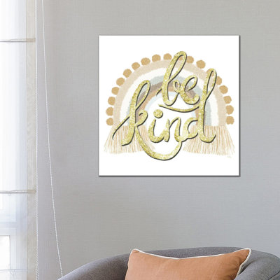 Be Kind Rainbow by Heidi Kuntz - Wrapped Canvas Gallery-Wrapped Canvas Giclée