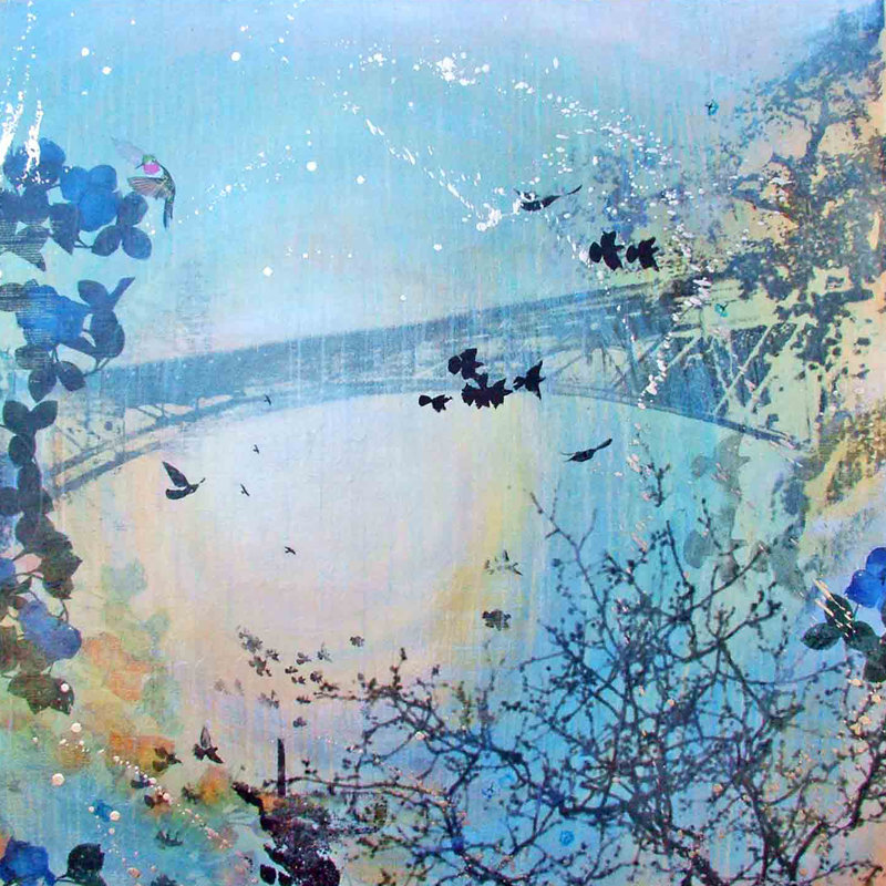 Annulus by Tracy Silva Barbosa - Wrapped Canvas Painting, 46 cm H x 46 cm W