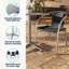 Ensemble de table carrée intérieur / extérieur 27,5 po Haverhill-86324064-86324065